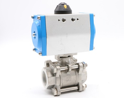 灑水車氣動絲口球閥_灑水車配件4