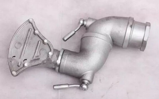 灑水車(chē)萬(wàn)向活動(dòng)三彎前沖加鴨嘴_灑水車(chē)配件4