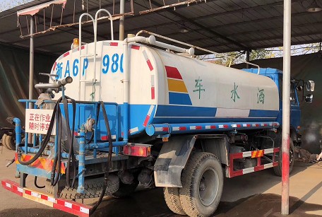 二手東風145國五帶手續12噸灑水車4