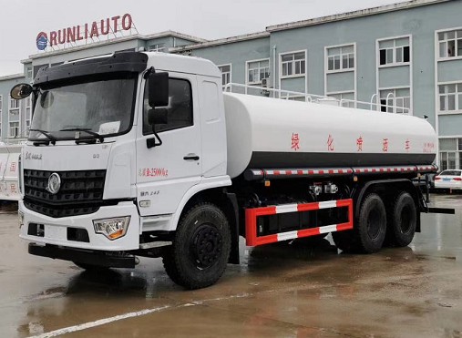 國(guó)六19方東風(fēng)D3L后雙橋綠化灑水車(chē)_SCS5250GPSDFV6型綠化噴灑車(chē)4